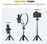 K&F Concept K&F Cell Phone Tripod MS02 34cm phone tripod with remote Black Orange