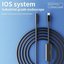 K&F Concept K&F Industrial Endoscope Inspection Camera borescope, 8 LED lights for iPhone, 8mm - 1m