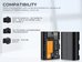 K&F Concept K&F LPE6NH 2250mAh Digital Camera Dual Battery with Dual Channel Charger, for Canon Camera Charger