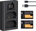 K&F Concept K&F LPE6NH 2250mAh Digital Camera Dual Battery with Dual Channel Charger, for Canon Camera Charger