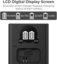 K&F Concept K&F NP-FW50 Digital Camera Dual LED Display Screen charger; Supports Micro USB and Type-C charging