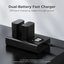 K&F Concept K&F NP-FW50 Digital Camera Dual LED Display Screen charger; Supports Micro USB and Type-C charging