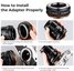 K&F Concept KF,M10126,HIGH PRECISION LENS ADAPTER,Anti reflection，M42-M4/3 IV PRO