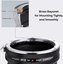 K&F Concept KF,M12106,HIGH PRECISION LENS ADAPTER,Anti reflection，EOS-NEX IV PRO