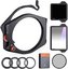 K&F High-End Square Bracket System, with built-in 95mm CPL, with 67/72/77/82mm adapter ring, Square