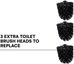 Toilet set with roll holder Black