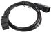 Lanberg Power cord extension cord IEC 320 C19 - C20 VDE 1.8M VDE black