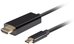 Lanberg USB-C to HDMI Cable, 1 m 4K/60Hz, Black