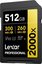 Lexar SDXC Pro 2000X UHS-II U3 R300/W260 (V90) 512GB