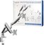 Logilink BP0043 Dual Monitor Desk mount, 13"-32",gas spring, aluminum