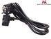Maclean Power cable angled 3 pin plug 5M EU MCTV-804