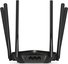 Mercusys Dual-Band Router MR50G 802.11ac, 600+1300 Mbit/s, 10/100/1000 Mbit/s, Ethernet LAN (RJ-45) ports 2, MU-MiMO Yes, Antenna type 6xFixed, Black