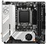 MSI MPG B650I EDGE WIFI Processor family AMD Processor socket AM5 DDR5 DIMM Memory slots 2 Supported hard disk drive interfaces  SATA, M.2 Number of SATA connectors 4 Chipset AMD B650 Mini-ITX
