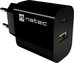 Natec Ribera USB Charger 1X USB-A + 1X USB-C 20W, Black