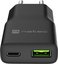 Natec Ribera USB Charger Gan Slim USB 1X USB-A + 1X USB-C 20W | NUC-2377