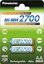 Panasonic rechargeable battery NiMh 2700mAh AA/2B
