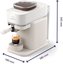 Philips Coffee maker | BAR300/03 Baristina | Pump pressure 16 bar | Semi-automatic | 122.8 W | White