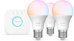 Philips Hue E WCA 806 A60 E27 3kit EU | E27 | 8 W | 16 million colours, White and colour light