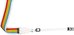 POLAROID CAMERA STRAP FLAT RAINBOW WHITE