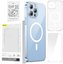 Pouzdro na telefon Baseus Magnetic Crystal Clear pro iPhone 13 Pro (průhledn&eacute;) s ochrann&yacute;m krytem displeje z tvrzen&eacute;ho skla a čistic&iacute; sadou