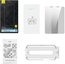 Privacy tempered Glass Baseus Iphone 14 Pro Max (2pcs) with 2 cleaning kits and dust-proof installation tool