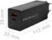 Qoltec GaN Power PRO charger 1xUSB C, 1xUSB, 100W