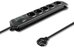 Qoltec Surge protector 5 sockets 3m black