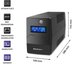 Qoltec Uninterruptible power supply, 850VA, 480W, LC