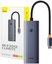 Rozbočovač 5 v 1 Baseus řady UltraJoy USB-C na HDMI4K@30Hz+3xUSB 3.0+1xPD (šed&yacute;)