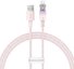 Rychlonabíjecí kabel Baseus USB-A na Lightning Explorer Series 1m, 2,4A (růžový)