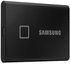 Samsung Portable SSD T7 2000 GB, USB 3.2, Black, with fingerprint and password security