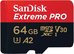 SanDisk microSDXC 64GB Extreme Pro A2 C10 V30 UHS-I U3