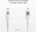 SBS cable USB - Lightning 1m, white