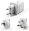 Silicon Power travel adapter USB/USB-C QM16 20W, white