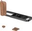 SmallRig 5985 L-Shaped Mount Plate with Wooden Handle for FUJIFILM X-E5 (Rosewood, Black)