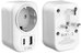 Tech-Protect travel adapter TA100 UK-EU, white