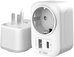 Tech-Protect travel adapter TA100 US-EU, white