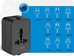 Tech-Protect travel adapter TA300 EU/UK/US/AU, black