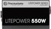 Thermaltake Litepower II Black 550W (Active PFC, 2xPEG, 120mm, Single Rail)