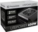 Thermaltake Litepower II Black 650W (Active PFC, 2xPEG, 120mm, Single Rail)
