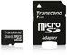 Transcend MicroSDHC 32GB + Adapteris / Class 4