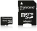 Transcend microSDHC 16GB Class 4 + SD-Adapter