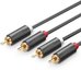 UGREEN 2RCA (Cinch) to 2RCA (Cinch) Cable 2m (black)