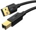 UGREEN US135 USB 2.0 AM to BM Print Cable, gold plated, 3m (black)
