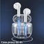 USAMS Bluetooth Headphones TW S 5.0 IA Series White