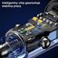 USAMS Car charger 30W 1xUSB+ 1xUSB-C Fast charge blu