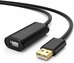 USB 2.0 extension cable UGREEN US121, active, 10m (black)