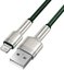 USB cable for Lightning Baseus Cafule, 2.4A, 1m (green)