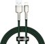 USB cable for Lightning Baseus Cafule, 2.4A, 1m (green)