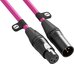 XLR CABLE-3m pink - XLR/XLR kabel